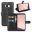 For Samsung Galaxy S8 Litchi Skin Leather Stand Case with Folio Flip Wallet Stand Design - Black - 7