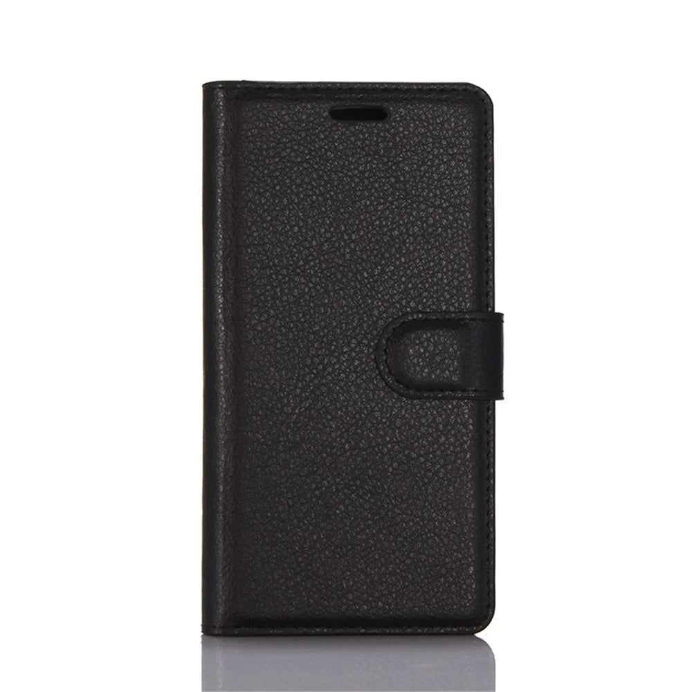 For Samsung Galaxy S8 Plus Lychee Litchi Skin Wallet Leather Stand Case with Magnetic Clasp Closure - Black - 2