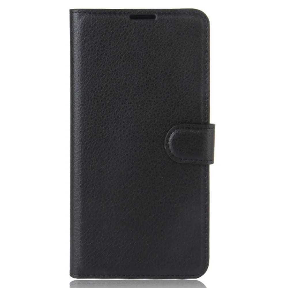 Litchi Skin Wallet Leather Stand Case for Samsung Galaxy Xcover 4s / Xcover 4 G390F - Black - 2