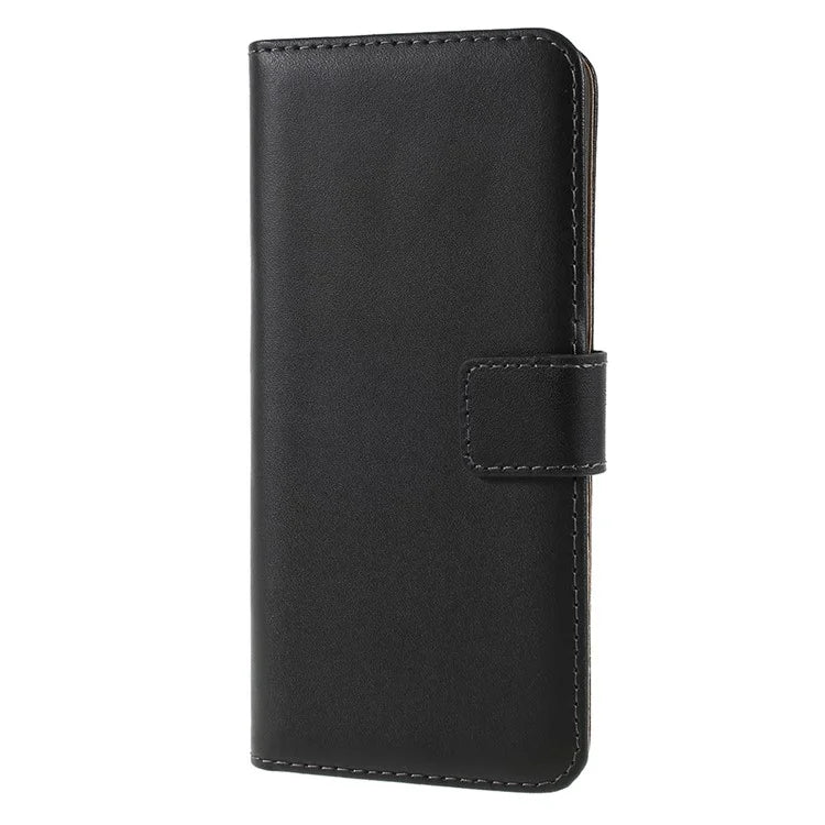 For Samsung Galaxy S8 G950 Well-Selected Split Leather Wallet Phone Accessory Shell - Black - 2