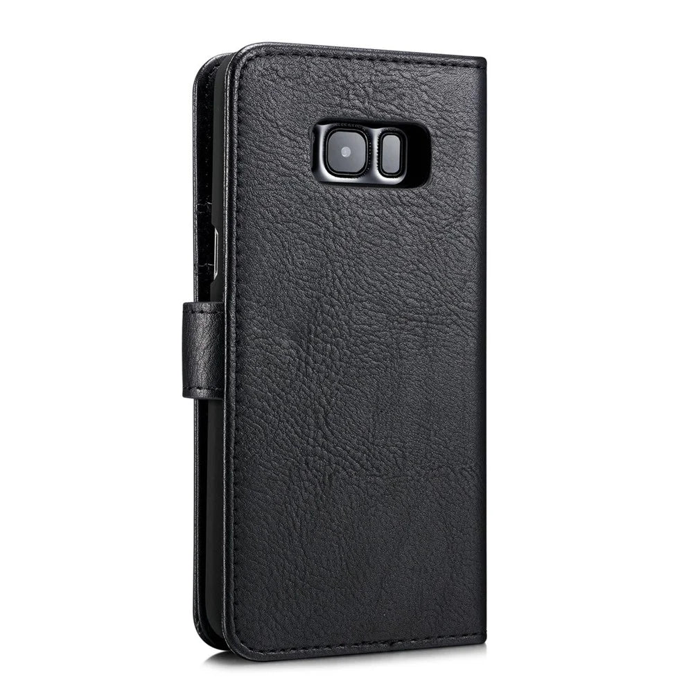 DG.MING For Samsung Galaxy S8 Plus G955 Detachable 2 in 1 Anti-scratch Split Leather Wallet Phone Cover - Black - 7