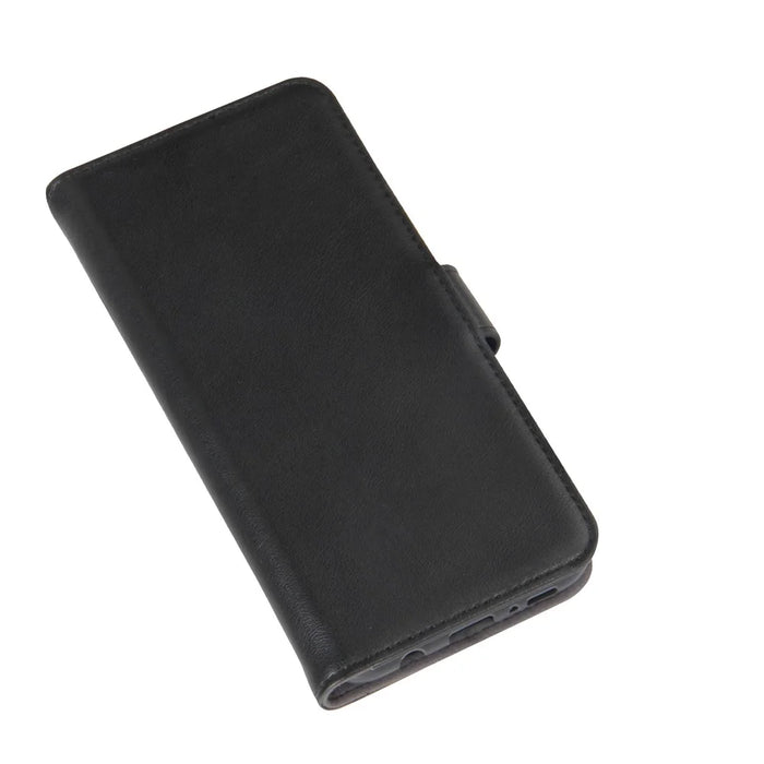 Genuine Split Leather Wallet  Stand Phone Case for Samsung Galaxy S8 G950 - Black - 1