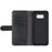 Genuine Split Leather Wallet  Stand Phone Case for Samsung Galaxy S8 G950 - Black - 3