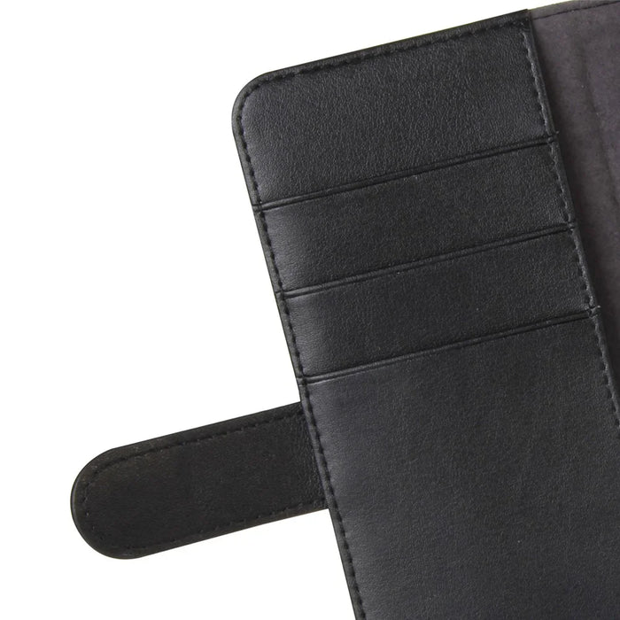 Genuine Split Leather Wallet  Stand Phone Case for Samsung Galaxy S8 G950 - Black - 4