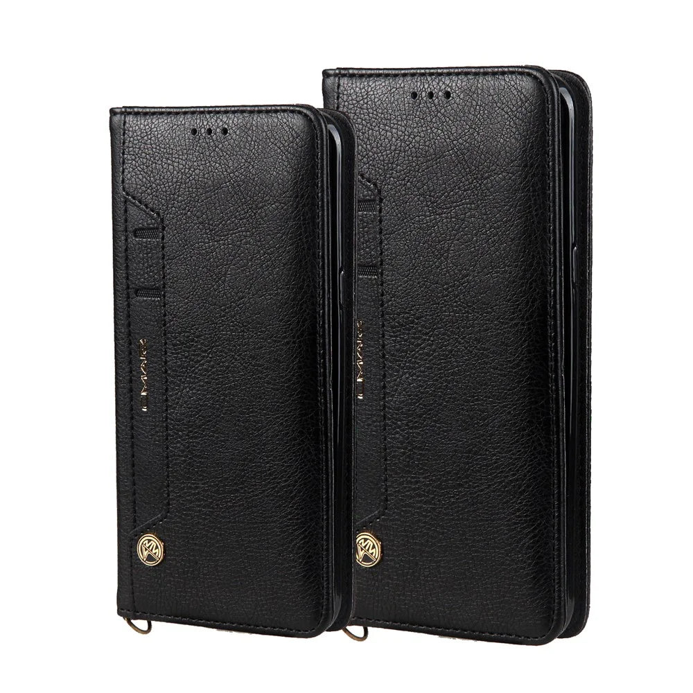 CMAI2 PU Leather Card Slots Flip Case with Stand for Samsung Galaxy S8 G950 - Black - 3