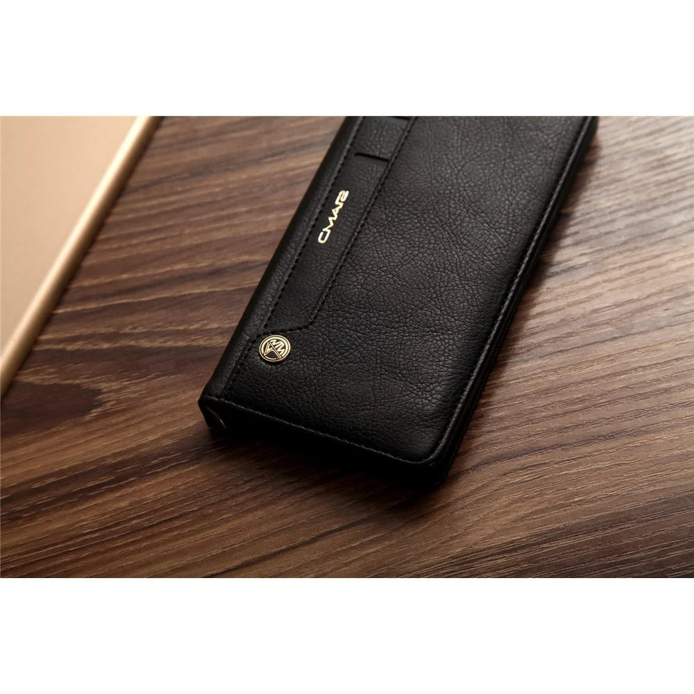 CMAI2 PU Leather Card Slots Mobile Casing for Samsung Galaxy S8 Plus G955 - Black - 4