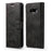 LC.IMEEKE Leather Wallet Mobile Shell for Samsung Galaxy S8 G950 - Black - 1
