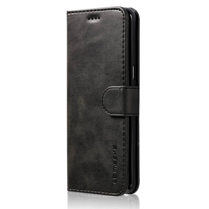 LC.IMEEKE Leather Wallet Mobile Shell for Samsung Galaxy S8 G950 - Black - 3