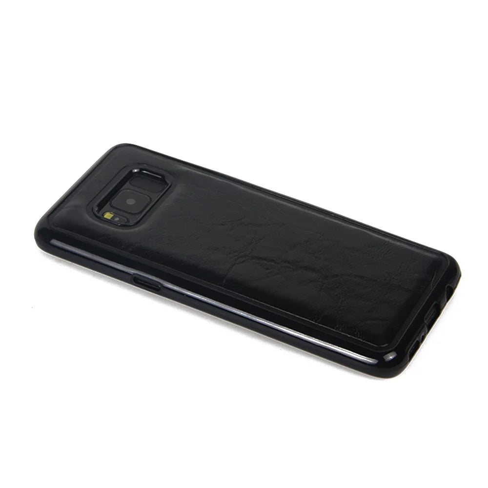 For Samsung Galaxy S8 G950 Detachable 2-in-1 Crazy Horse Leather Wallet Cover with  Inner TPU Case - Black - 2