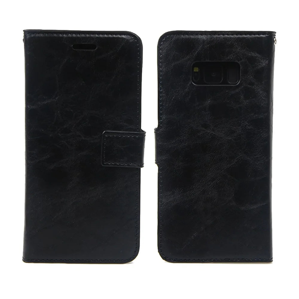 For Samsung Galaxy S8 G950 Detachable 2-in-1 Crazy Horse Leather Wallet Cover with  Inner TPU Case - Black - 4