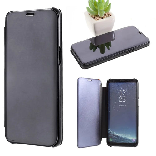 For Samsung Galaxy S8 Flip Leather Cover with Stand Full Body Protective Phone Case - Black - 1