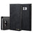 CMAI2 Series Silk Texture Wallet Stand Leather Case for Samsung Galaxy S8 G950 - Black - 1