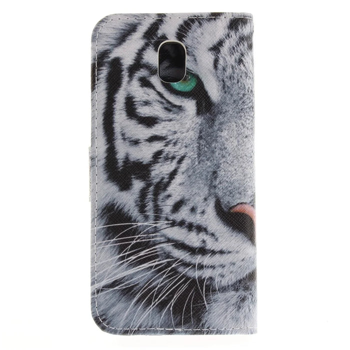 Pattern Printing Wallet Stand Leather Phone Case with Magnet for Samsung Galaxy J5 (2017) EU Version -Tiger - 3