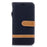 Two-tone Jean Cloth Leather Wallet Stand Casing with Card Slots for Samsung Galaxy J3 (2017) EU Version - Black - 2