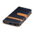 Two-tone Jean Cloth Leather Wallet Stand Casing with Card Slots for Samsung Galaxy J3 (2017) EU Version - Black - 6