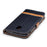 Two-tone Jean Cloth Leather Wallet Stand Casing with Card Slots for Samsung Galaxy J3 (2017) EU Version - Black - 7