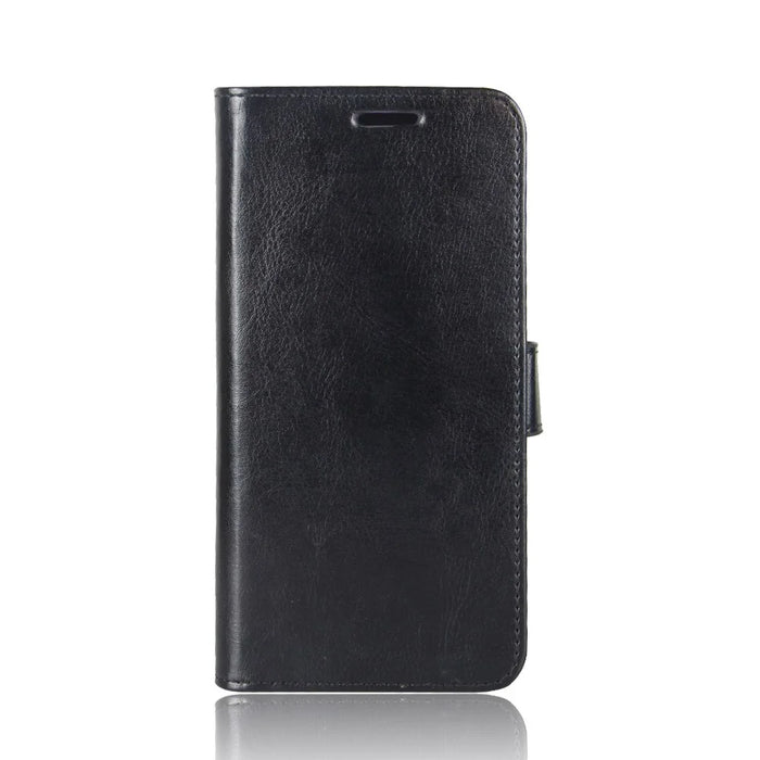 Crazy Horse Wallet Leather Cell Phone Case for Sony Xperia XA2 - Black - 3