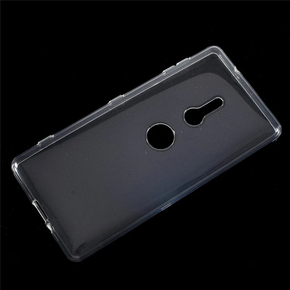 10PCS/Set Clear TPU Mobile Phone Case with Non-slip Inner for Sony Xperia XZ2 - Transparent - 1