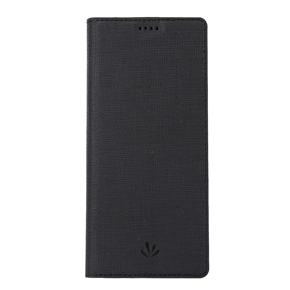 VILI DMX Cross Texture Stand Leather Phone Case for Sony Xperia 1 - Black - 2
