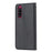 PU Leather Auto-absorbed Cell Phone Casing Shell for Sony Xperia 5 - Black - 3