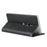 Silk Texture Leather Wallet Stand Phone Case Cover for Sony Xperia XZ2 - Black - 6