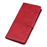 Matte PU Leather Wallet Stand Phone Cover for Sony Xperia 10 II - Red - 4