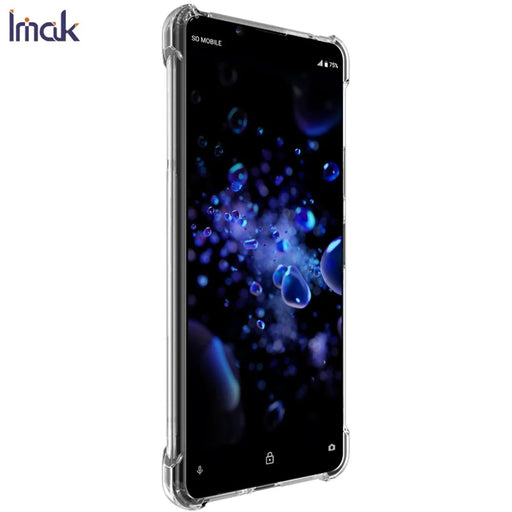 IMAK Silky Anti-drop TPU Soft Shell Case + Screen Protector Film for Sony Xperia 10 II - Transparent - 2