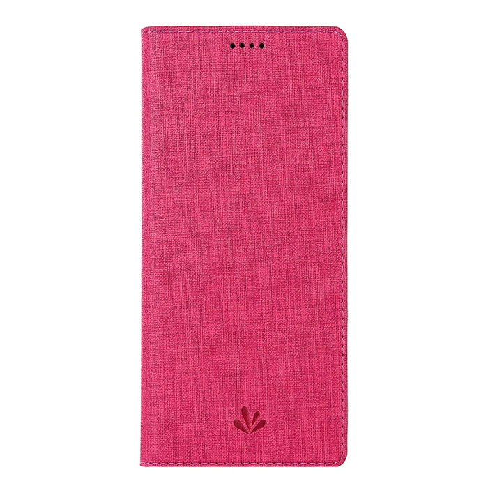 VILI DMX Cross Texture Card Holder Leather Stand Shell for Sony Xperia 1 II - Rose - 2