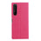 VILI DMX Cross Texture Card Holder Leather Stand Shell for Sony Xperia 1 II - Rose - 4