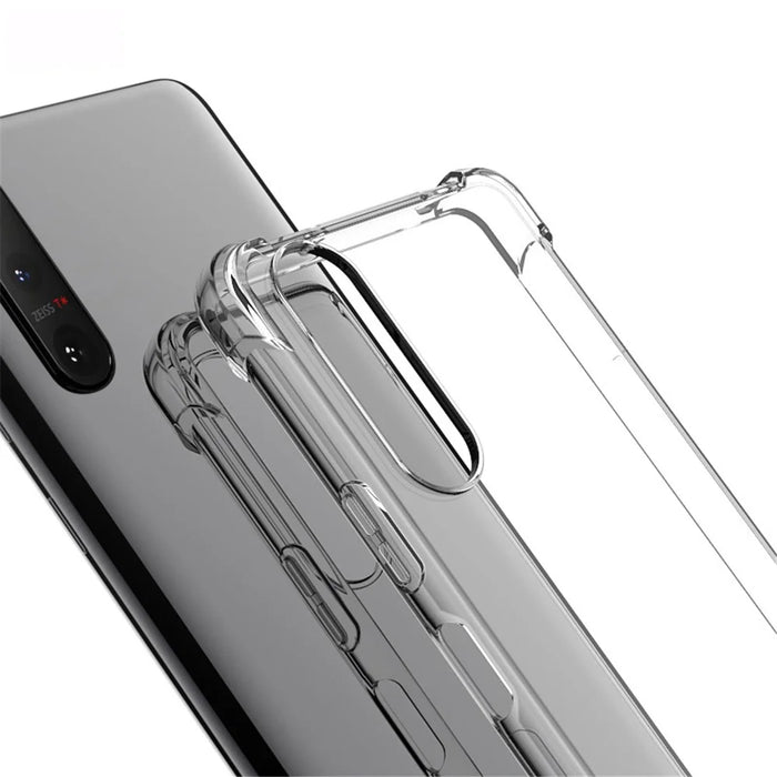 IMAK Airbag Shockproof TPU Case + Screen Protector for Sony Xperia 5 II - Transparent - 2