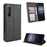 Auto-absorbed Retro Case Leather Phone Cover with Stand Wallet for Sony Xperia 5 II - Black - 1