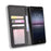 Auto-absorbed Retro Case Leather Phone Cover with Stand Wallet for Sony Xperia 5 II - Black - 5