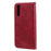Multi-Function Leather Zippered Wallet Phone Case with Two Cash Pocket for Sony Xperia 10 II - Red - 4