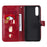 Multi-Function Leather Zippered Wallet Phone Case with Two Cash Pocket for Sony Xperia 10 II - Red - 5