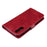 Multi-Function Leather Zippered Wallet Phone Case with Two Cash Pocket for Sony Xperia 10 II - Red - 7