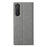 VILI DMX Cross Texture Card Slot Stand Leather Case for Sony Xperia 5 II - Grey - 5