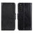 Nappa Texture Split Leather Wallet Stand Case for Sony Xperia 10 III 5G - Black - 1