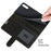 Folio Flip Crazy Horse Texture Leather Casing with Wallet Stand for Sony Xperia 10 III 5G - Black - 5