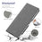 VILI DMX Cross Texture Leather Stand Case for Sony Xperia 1 III 5G - Grey - 6