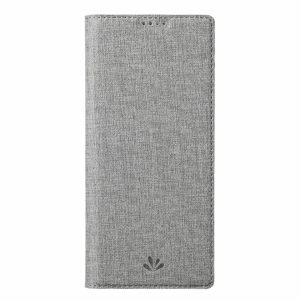 VILI DMX Series Leather Protector Card Holder Cover with Stand for Sony Xperia 5 III 5G - Grey - 7
