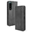 Vintage Style Leather Cover Stand Wallet Phone Case for Sony Xperia 5 III 5G - Black - 1