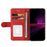 For Sony Xperia 1 III 5G Leather Case Wallet Stand Color Splicing Phone Cover - Red - 4