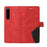 For Sony Xperia 1 III 5G Leather Case Wallet Stand Color Splicing Phone Cover - Red - 6