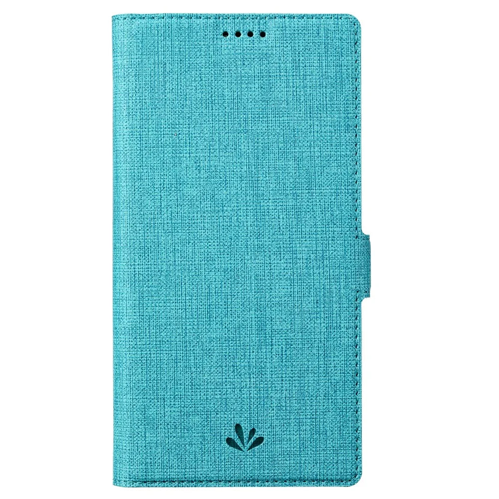 VILI K Series Wallet Design PU Leather Magnetic Double Clasps Phone Cover Case with Foldable Stand for Sony Xperia Pro-I - Blue - 2