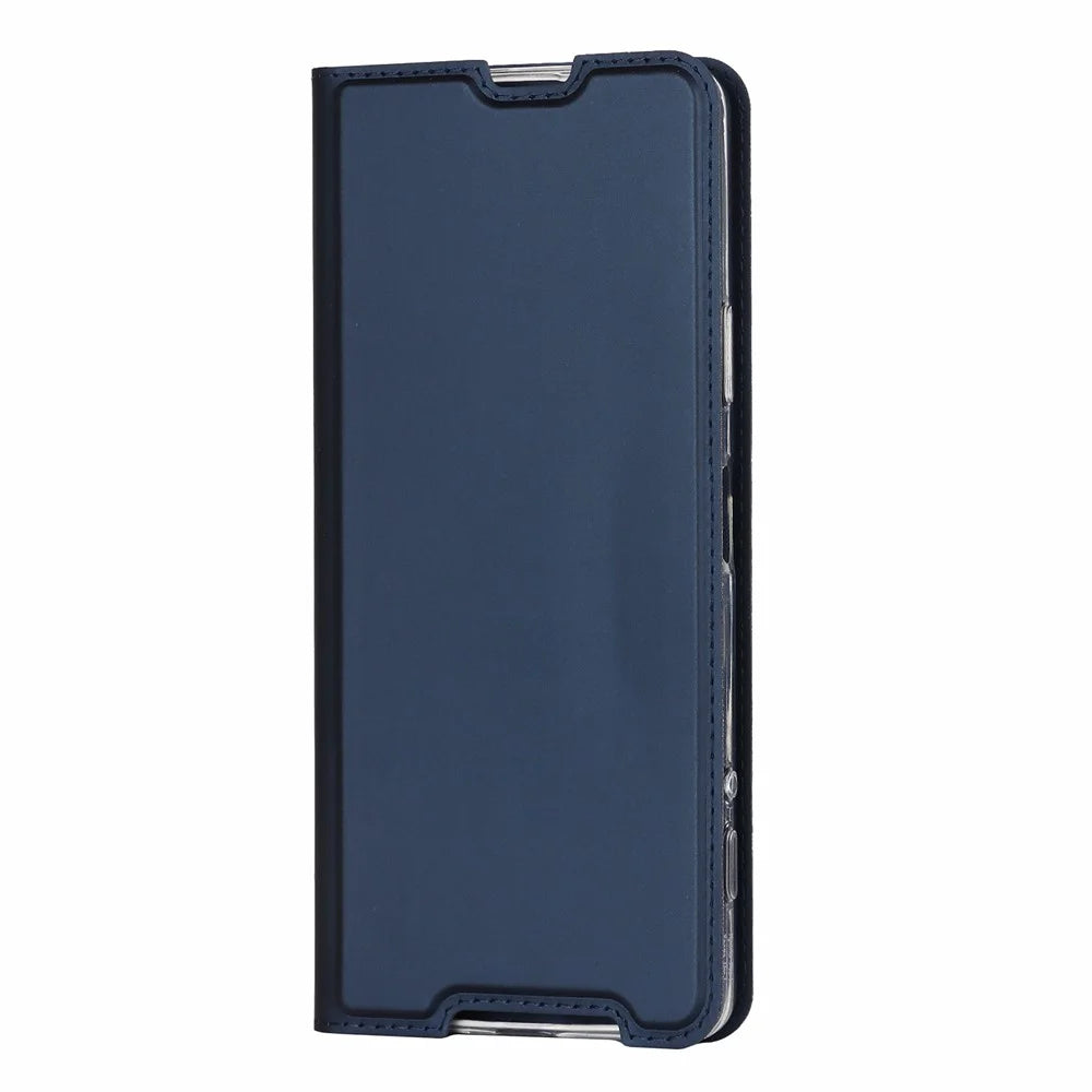 For Sony Xperia Pro-I Card Slot PU Leather Protection Case Magnetic Absorption Stand Flip Cover - Blue - 2