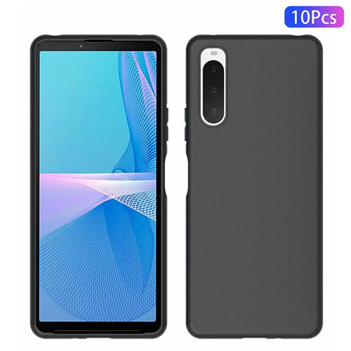 10Pcs/Pack Soft TPU Phone Shell Bag for Sony Xperia 10 IV, Dual-sided Matte Anti-fingerprint Shockproof Mobile Phone Case - 1