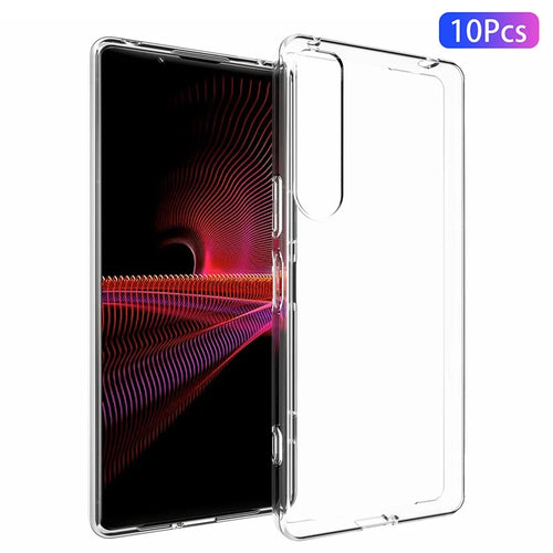 10Pcs/Pack Phone Case for Sony Xperia 1 IV, Clear TPU Inner Watermark-Free Phone Shell Cover - 1