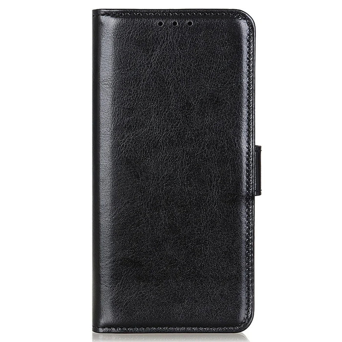 For Sony Xperia 1 IV Leather Protective Cover Crazy Horse Texture Wallet Function Horizontal Stand Flip Case - Black - 6