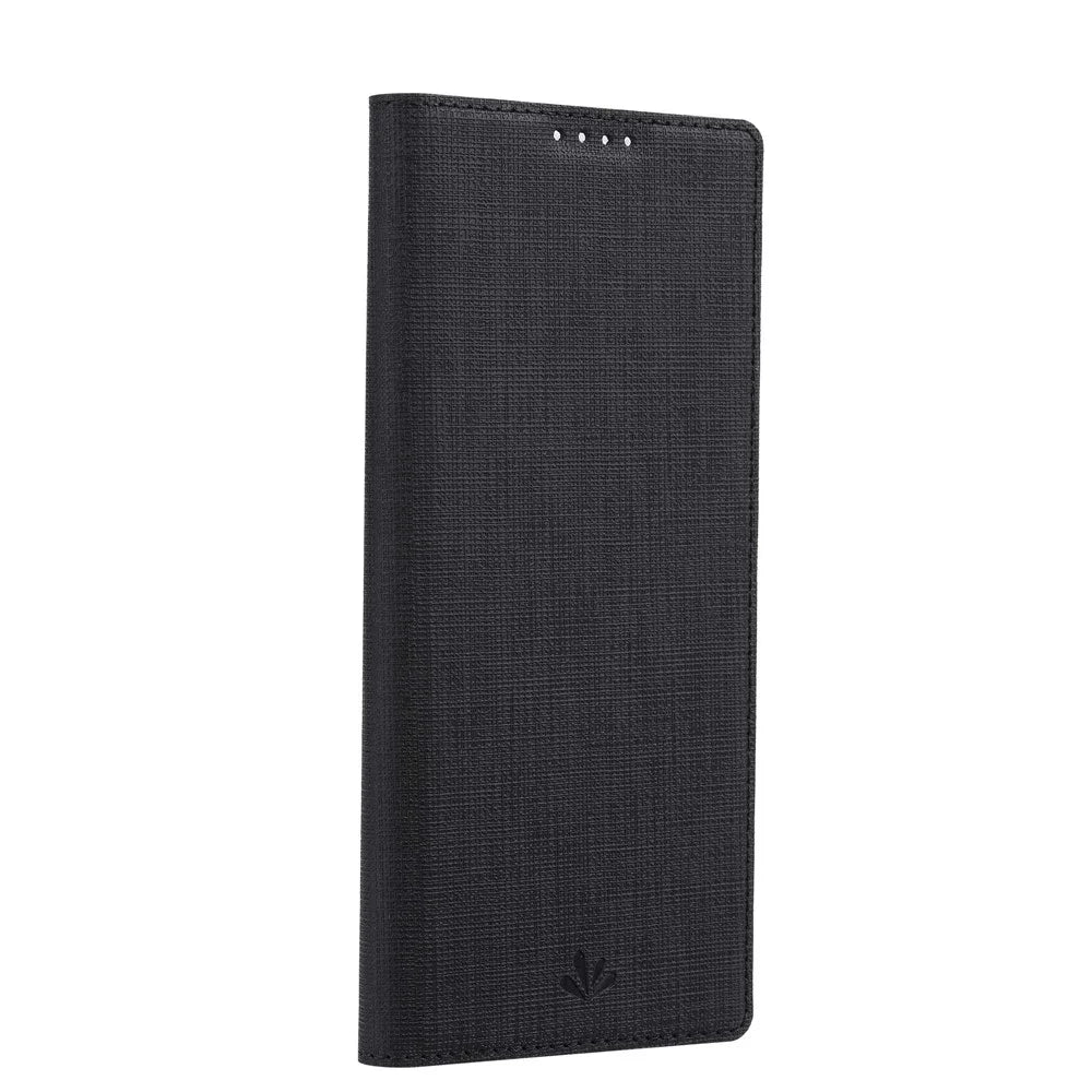 VILI DMX Series for Sony Xperia 10 IV PU Leather Auto Closing Magnetic Phone Case Card Holder Stand Protective Cover - Black - 7