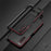For Sony Xperia 10 IV 5G Anti-scratch Phone Case Metal Frame Shock Absorbent Bumper Cover with Camera Lens Protector - Black / Red - 2